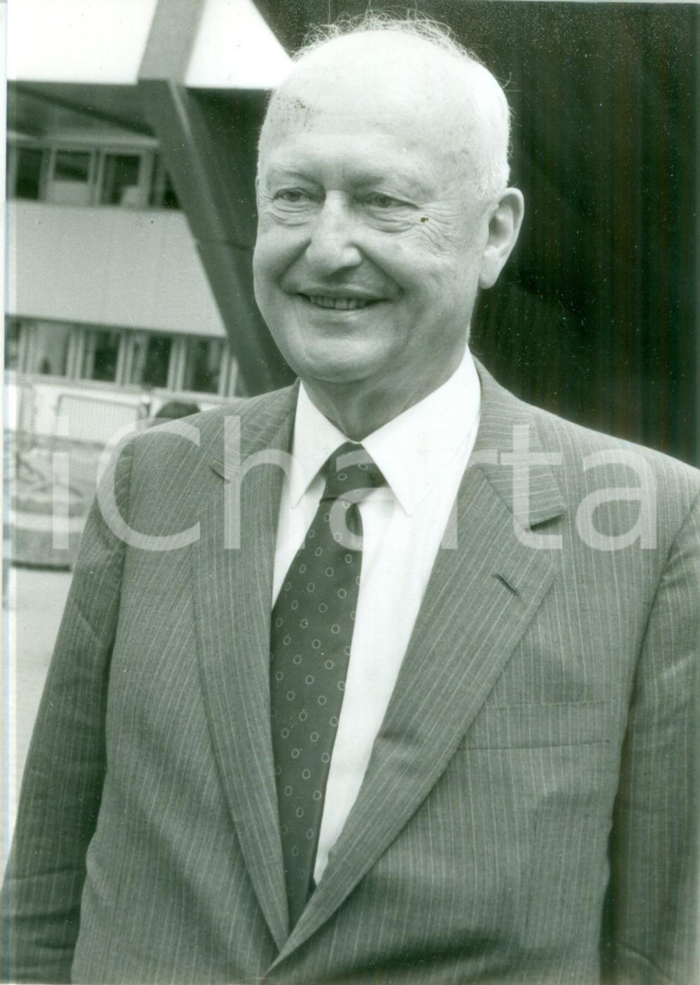 Fotografia d epoca originale 1984 STRASBOURG Pierre PFLIMLIN PrÃ©sident de l AssemblÃ©e EuropÃ©enne Foto 1