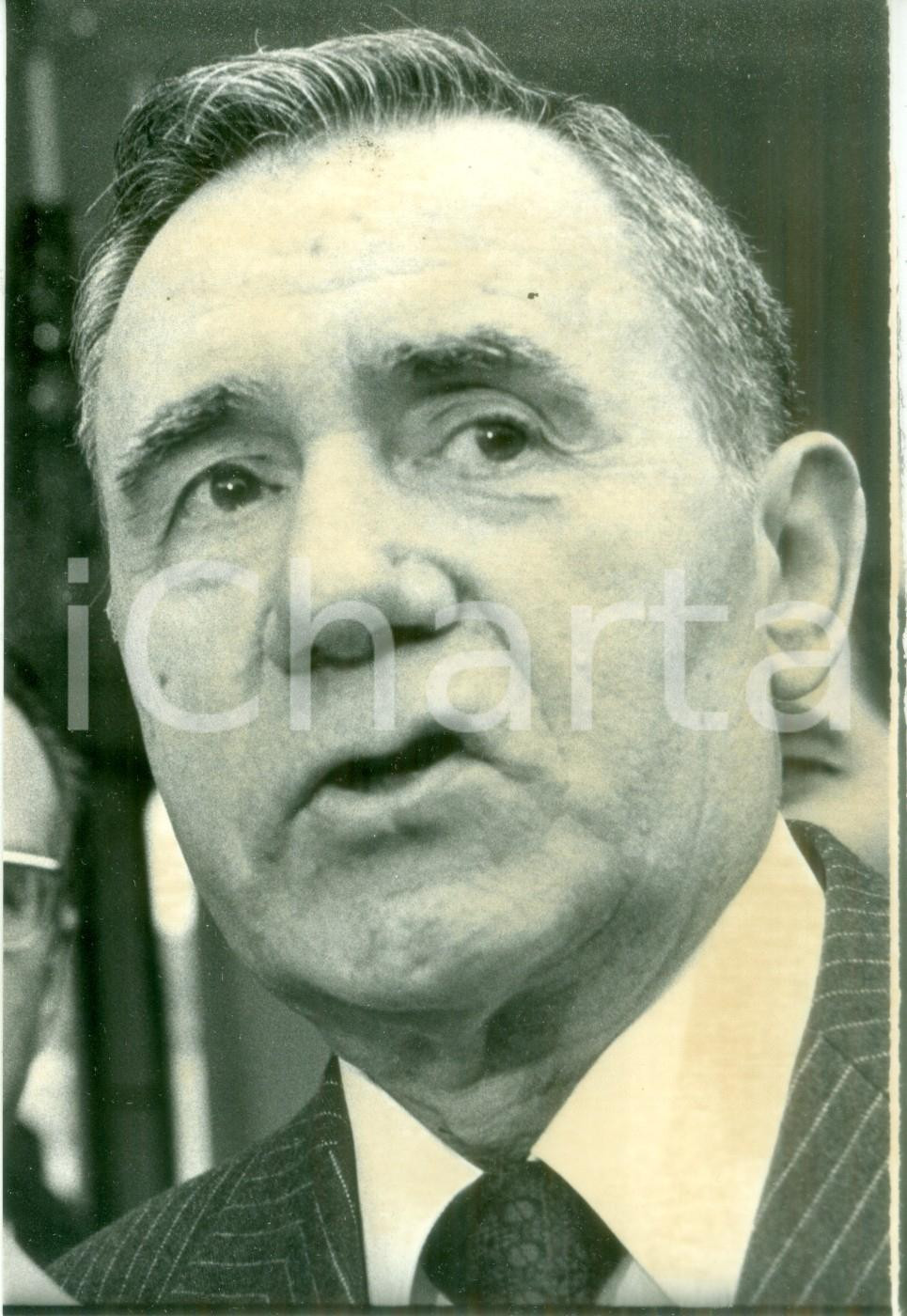 Fotografia d epoca originale 1989 PARIS Politico sovietico Andrej GROMYKO durante un incontro Fotografia 1