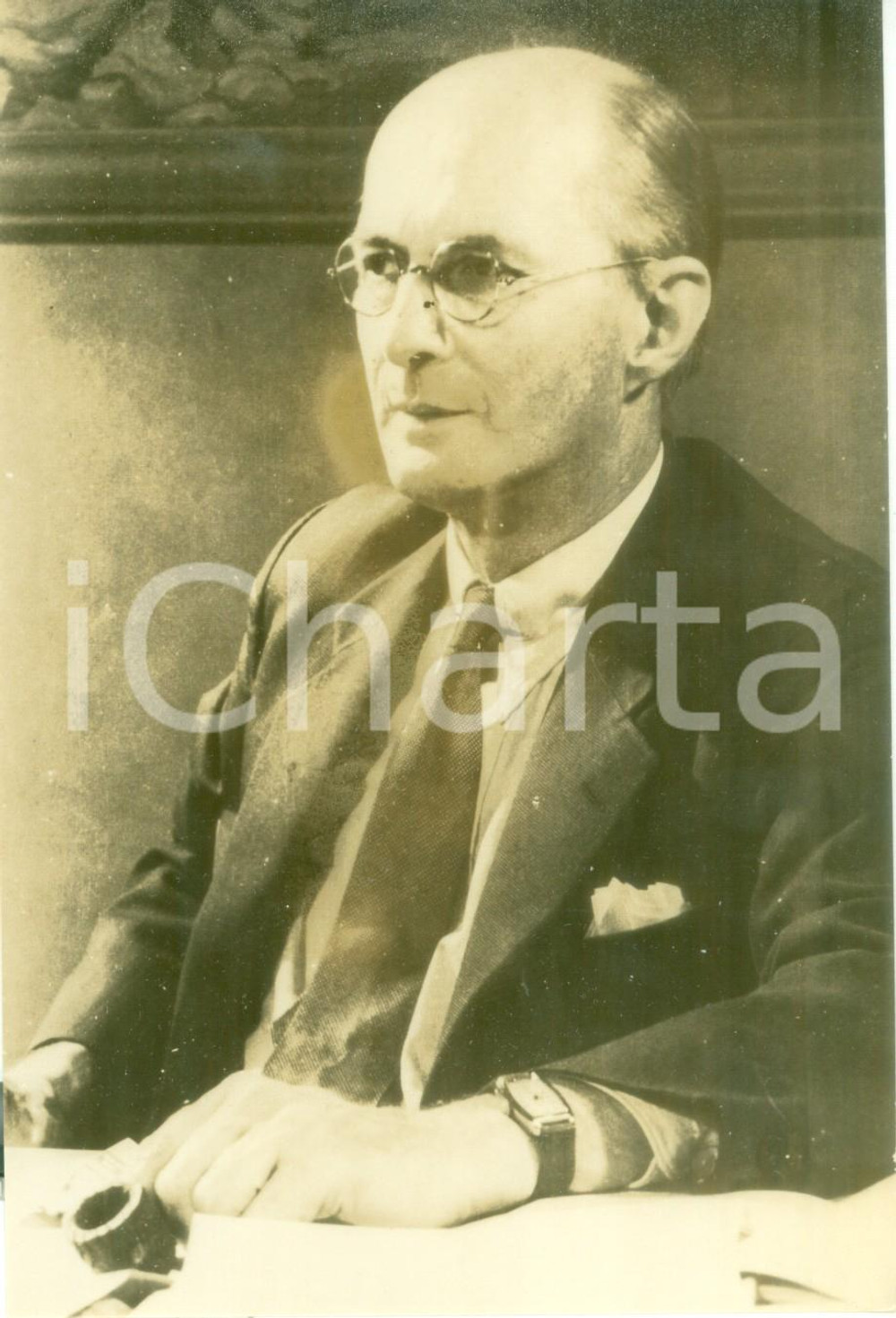 Fotografia d epoca originale 1935 ca USA L antropologo polacco Bronislaw MALINOWSKI Fotografia 1