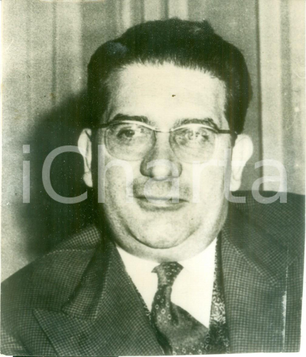 Fotografia d epoca originale 1970 ca PARIS Il politico Jacques SOUSTELLE Fotografia bassa qualitÃ  1