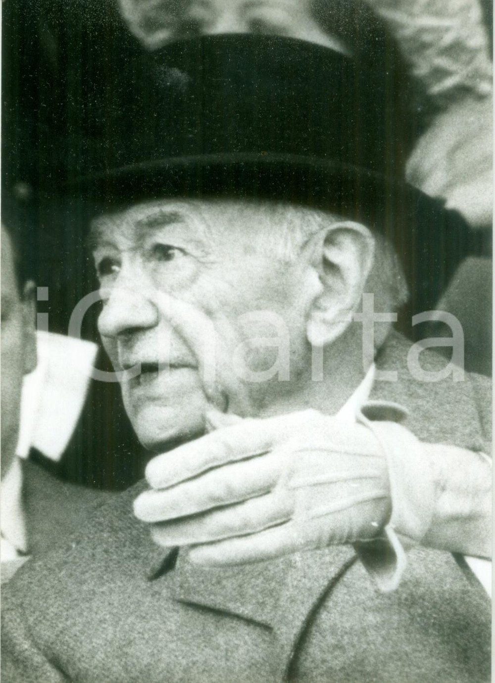 Fotografia d epoca originale 1978 PARIS L imprenditore Marcel BOUSSAC durante un incontro Fotografia 1