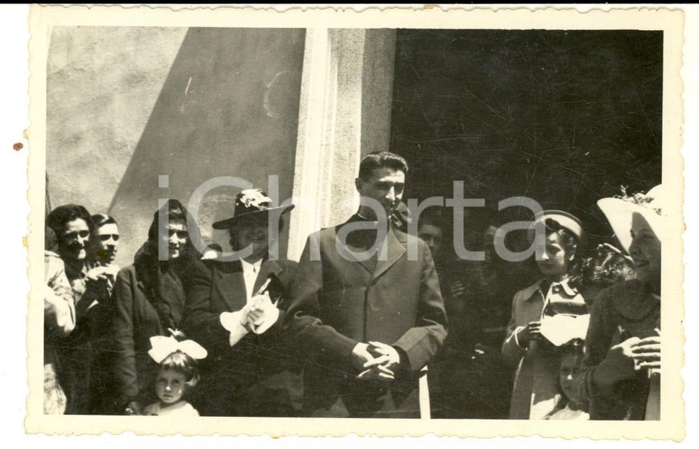 Fotografia d epoca originale 1940 AREA ALESSANDRIA Don  DanteTERZAGO dopo la sua prima Messa Foto 1