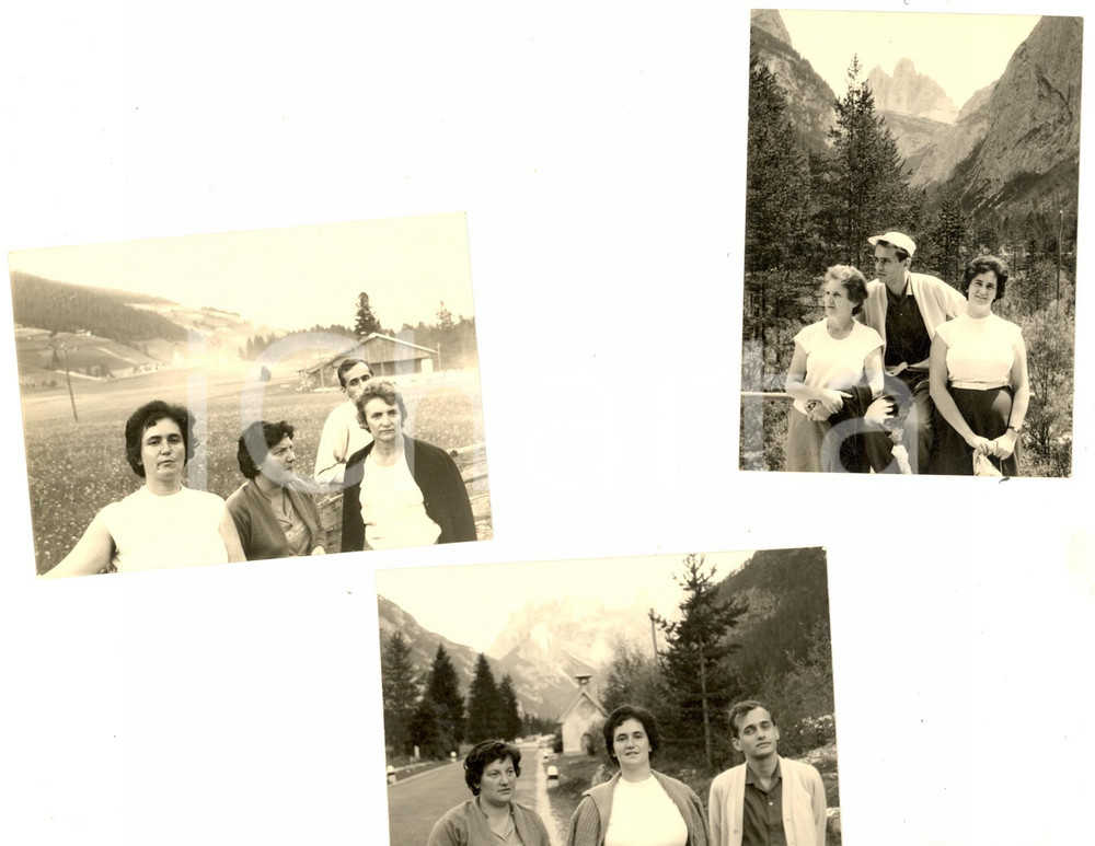 Fotografia d epoca originale 1958 VAL DI LANDRO BZ Gita di famiglia in montagna Lotto 3 foto VINTAGE 8x12 1