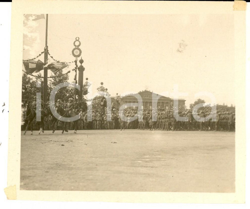 Fotografia d epoca originale 1919 PARIS FÃªtes de la Victoire  Parata all AssemblÃ©e Nationale Foto 12x11 1