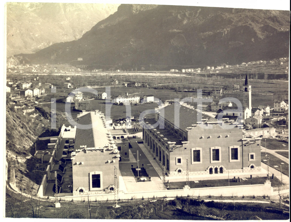 Fotografia d epoca originale 1940 ca MESE SO Veduta della centrale idroelettrica Fotografia 27x20 cm 1