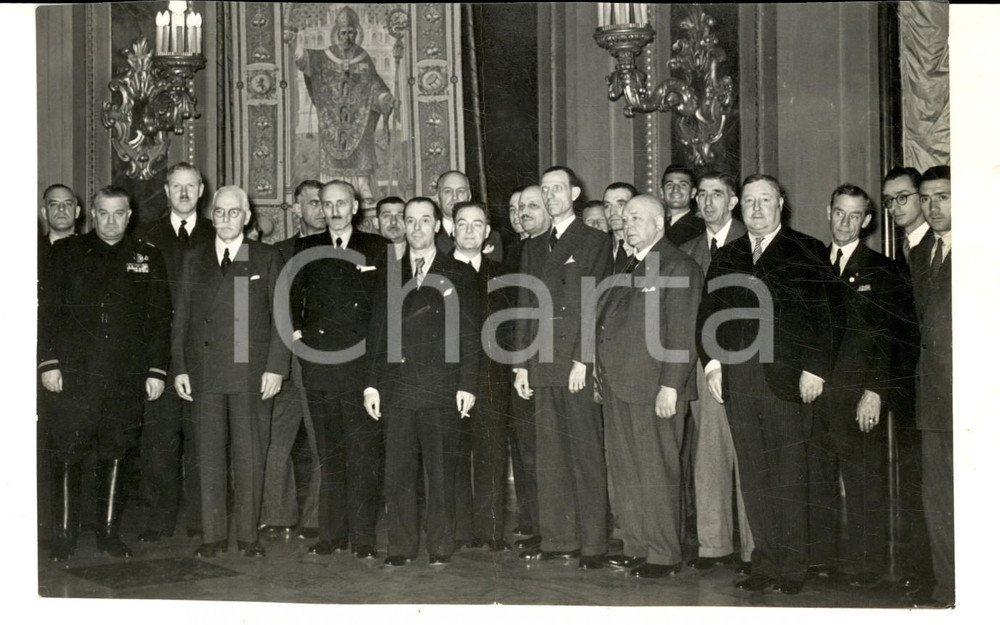 Fotografia d epoca originale 1939 MILANO Delegazione ricevuta a PALAZZO MARINO Fotografia 18x10 cm 1
