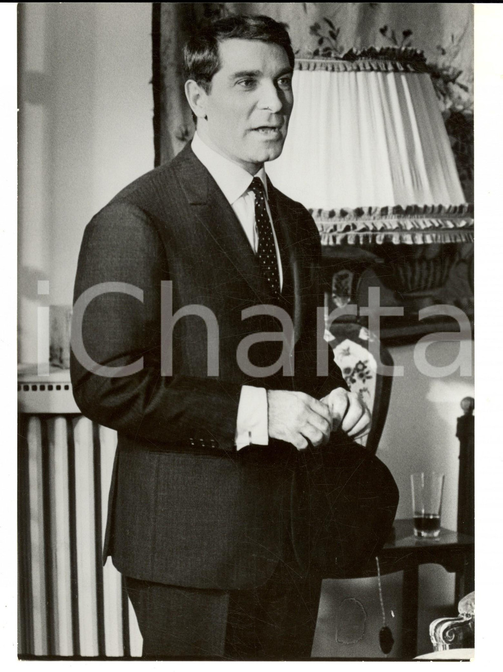 Fotografia d epoca originale 1960 ca LONDON ? Ritratto di un politico Foto ARTISTICA 20x24 cm 1