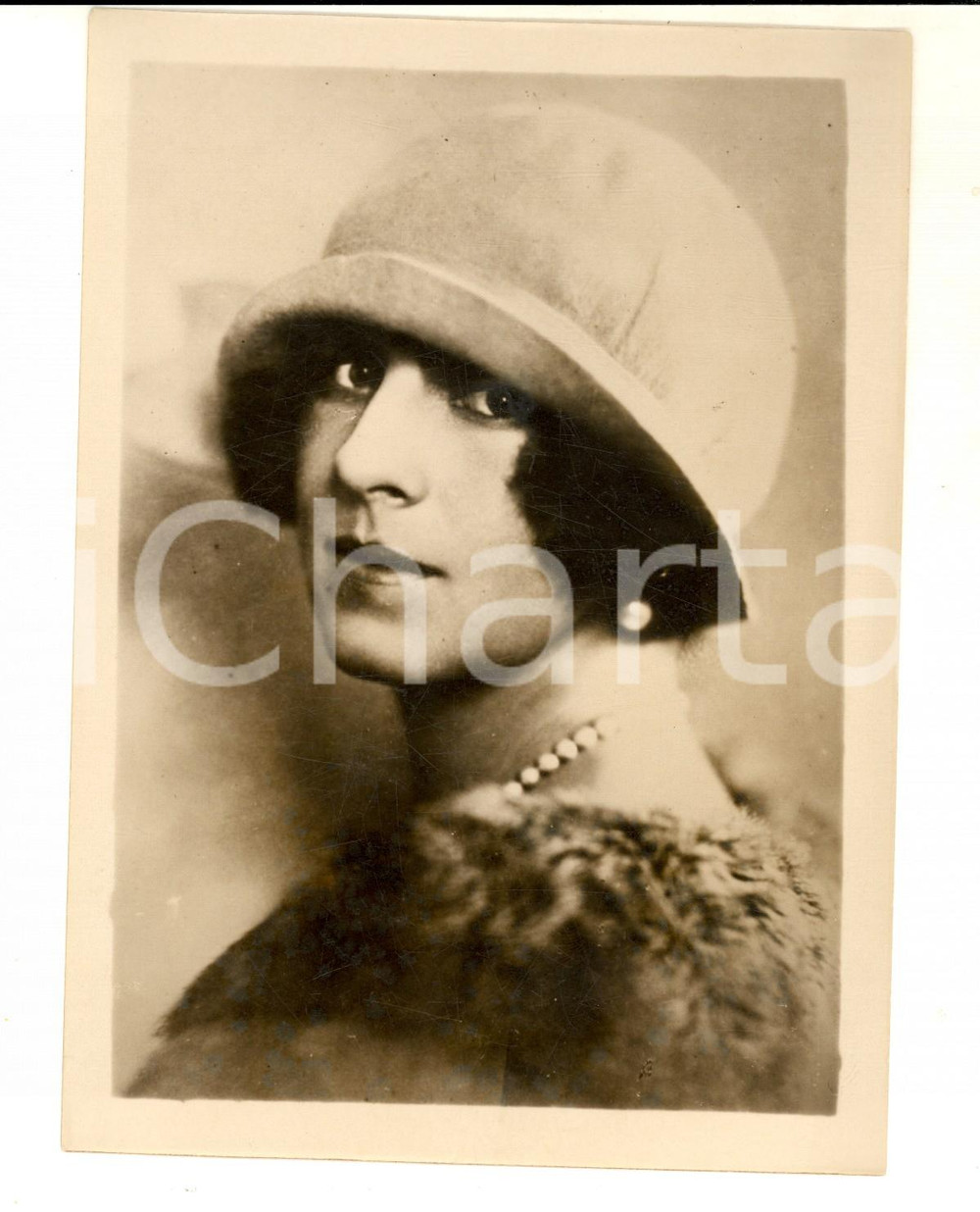 Fotografia d epoca originale 1920 ca ROMANIA Ritratto della regina Elena di Grecia Foto 13x18 cm 1