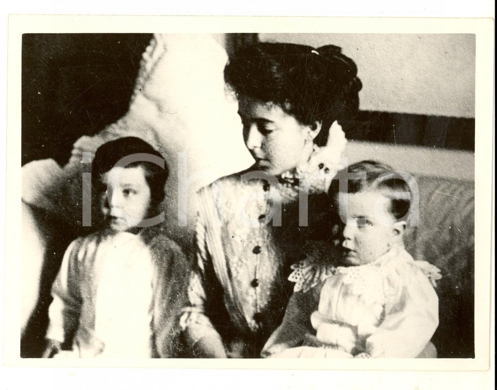 Fotografia d epoca originale 1920 ca SWEDEN Margaret of CONNAUGHT and her children Foto riproduzione 13x18 1
