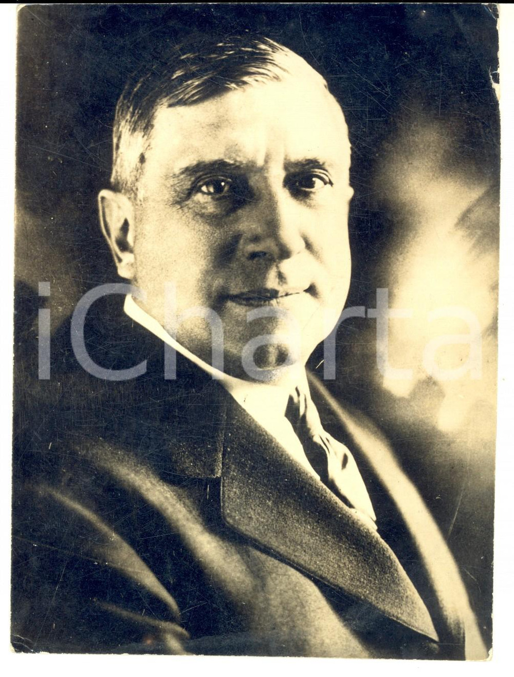 Fotografia d epoca originale 1930 ca USA Ritratto del magnate Charles W. SCHWAB Fotografia 12x16 cm 1