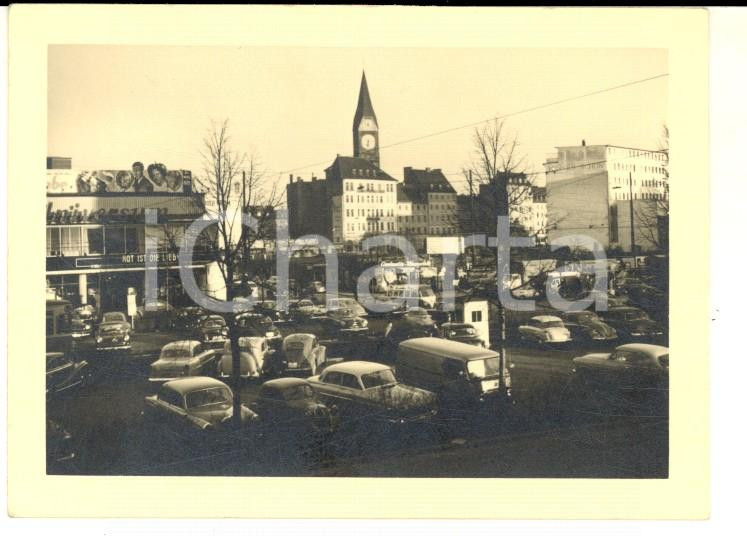 Fotografia d epoca originale 1957 MONACO DI BAVIERA Veduta della SONNESTRASSE Foto VINTAGE 6x9 cm 1