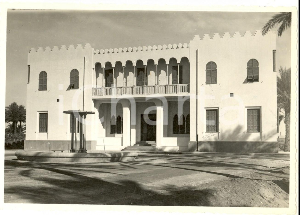 Fotografia d epoca originale 1920 ca TRIPOLI ITALIANA Architettura coloniale  Palazzo Foto 16x12 cm 1