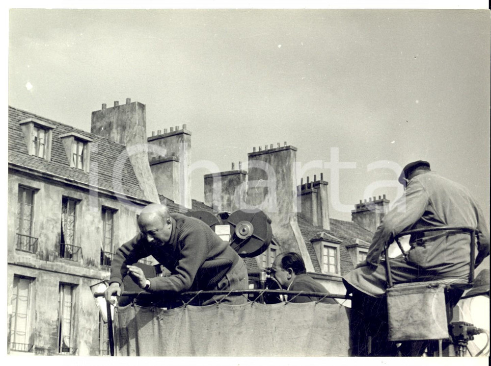 Fotografia d epoca originale 1960 ca PARIS CINEMA Ritratto di un regista sul set Foto ARTISTICA 18x13 cm 1
