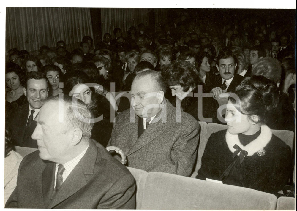 Fotografia d epoca originale 1955 ca PARIS Sergej VINOGRADOV ambasciatore URSS in platea Foto 26x18 cm 1