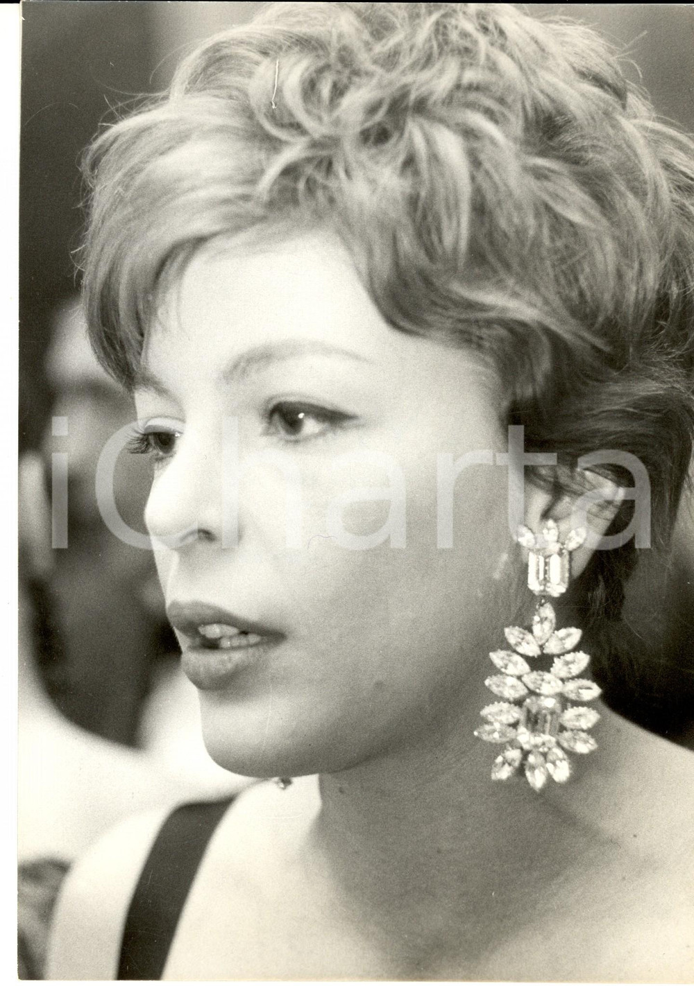 Fotografia d epoca originale 1960 ca PARIS Portrait d actrice franÃ§aise Photo VINTAGE LYNX 18x24 cm 1