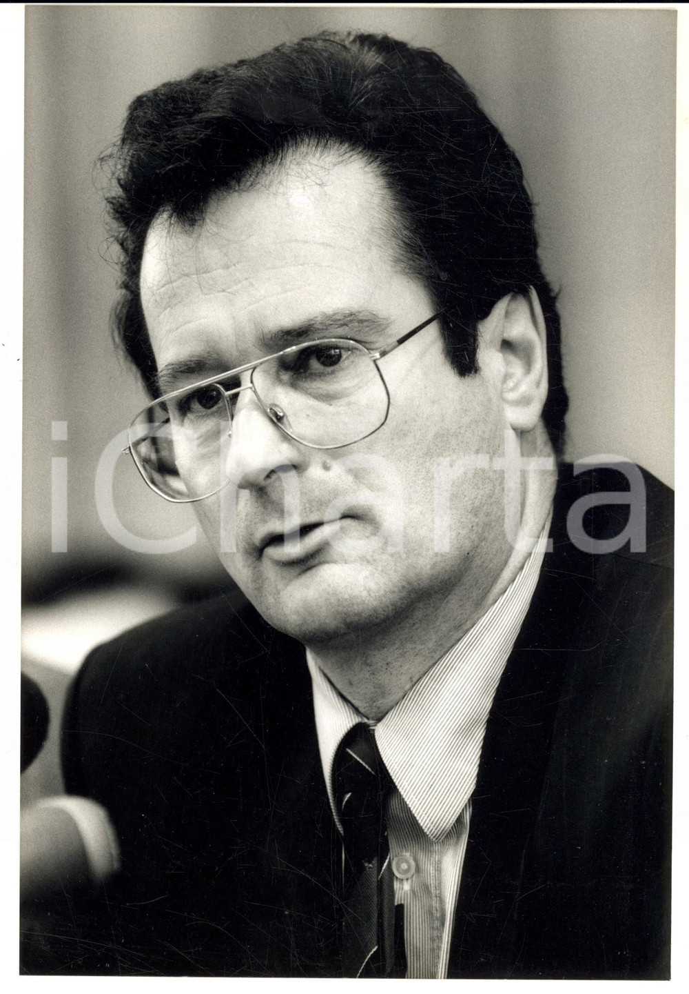 Fotografia d epoca originale 1990 circa BERLIN Ritratto del politico Klaus KINKEL Fotografia 16x24 1