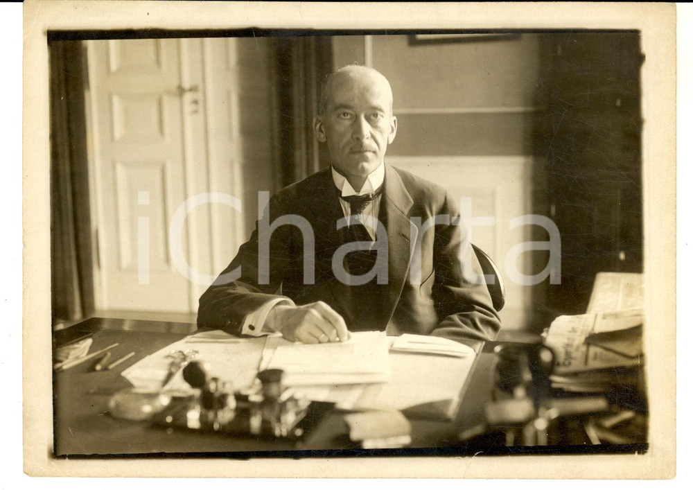 Fotografia d epoca originale 1930 ca GERMANIA Ritratto del politico VOLLBERK Foto 18x13 cm 1