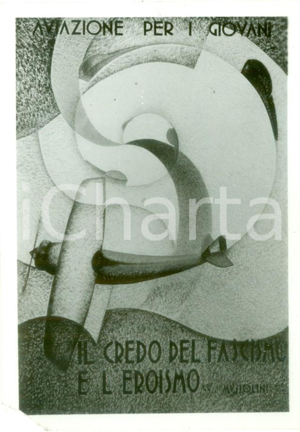 Fotografia d epoca originale 1935 UDINE PRELITTORIALI Firmino COSO Propaganda Aviatoria Fotografia 1