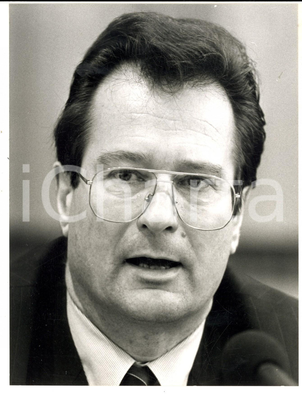 Fotografia d epoca originale 1991 BERLIN Ritratto di Klaus KINKEL ministro della GIUSTIZIA Foto 17x22 1