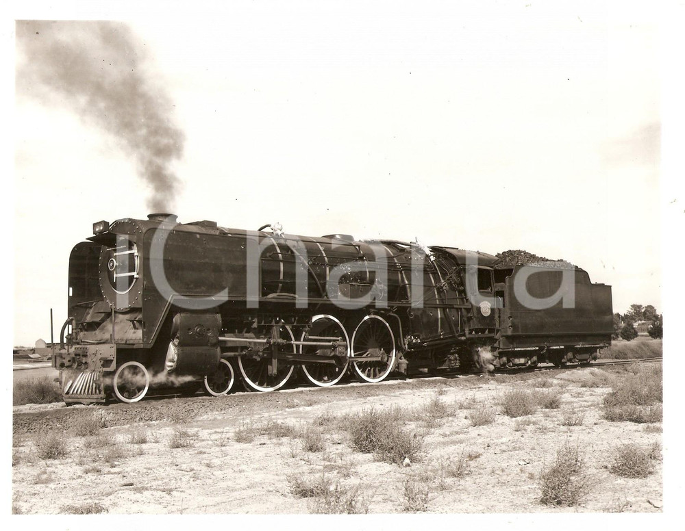 Fotografia d epoca originale 1970 ca SOUTH AFRICA Ferrovie SAR Treno a vapore 858 Foto 21 x 16 cm 1