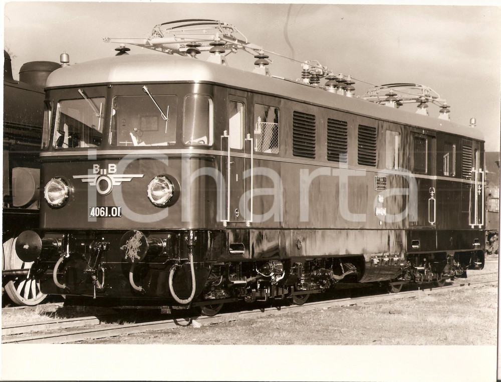 Fotografia d epoca originale 1975 ca ÖBB Österreichische Bundesbahnen Locomotiva 4061.01 Foto 23x18 1