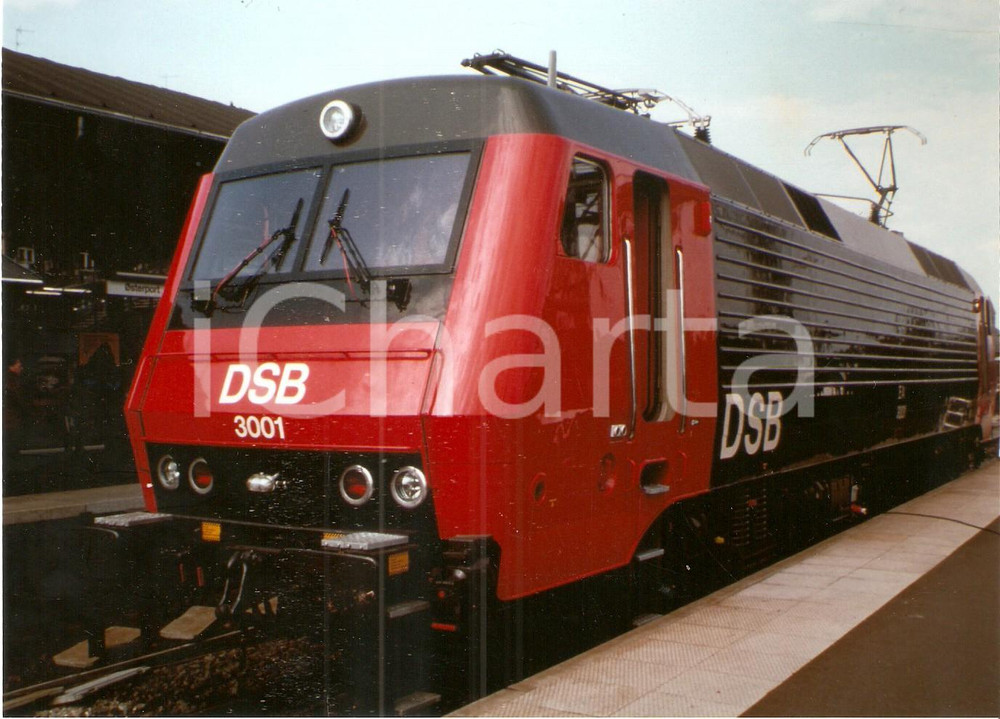 Fotografia d epoca originale 1985 ca DENMARK Locomotiva DSB 3001 Fotografia 17 x 12 cm 1