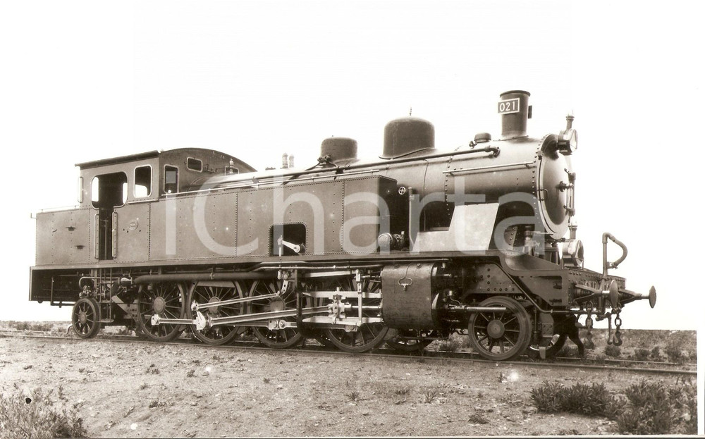 Fotografia d epoca originale 1955 ca ESPANA  RENFE Locomotiva 021 Fotografia 24 x 14 cm 1