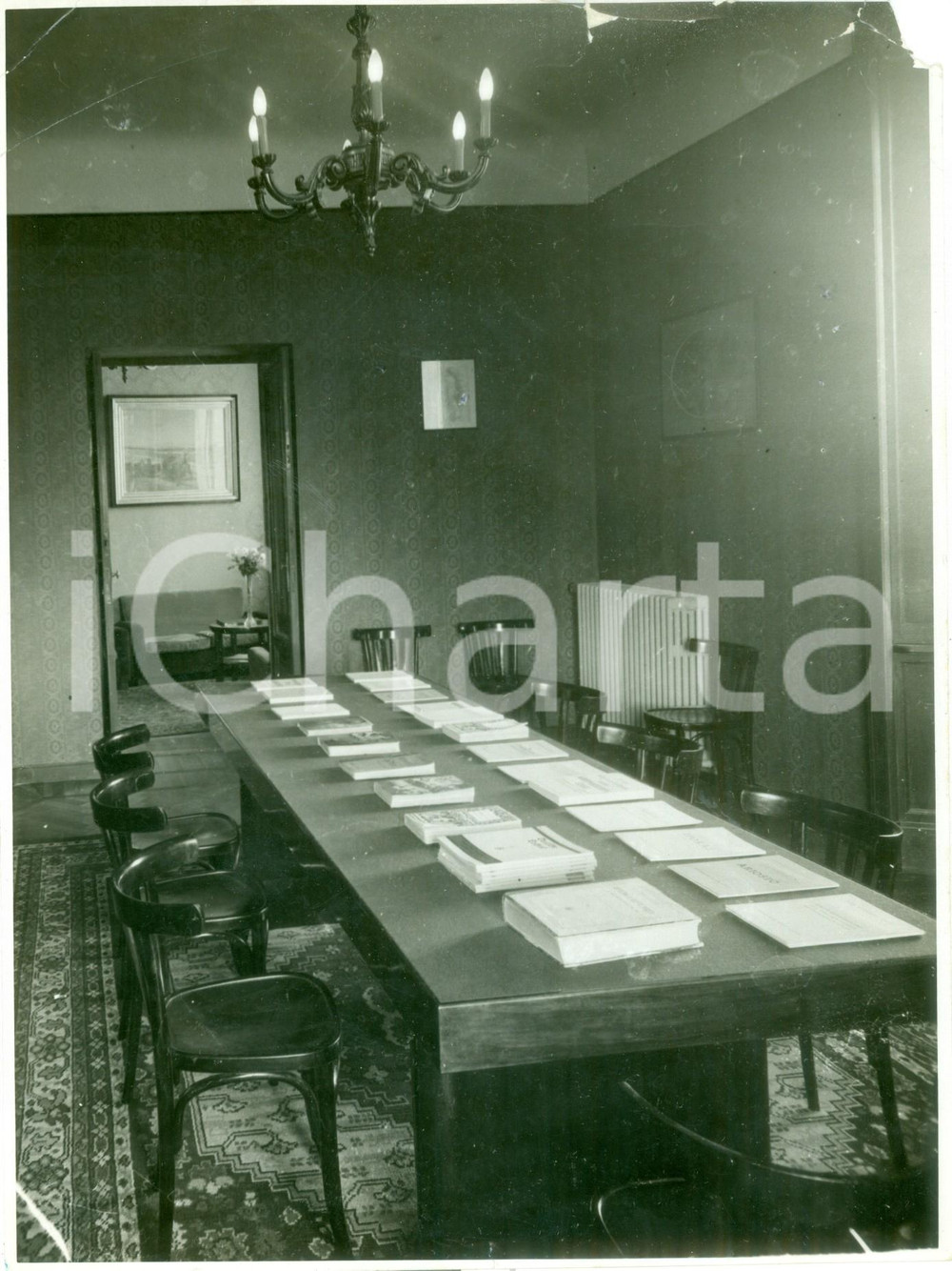 Fotografia d epoca originale 1937 MILANO Associazione cultura ITALOGERMANICA Biblioteca Foto DANNEGGIATA 1