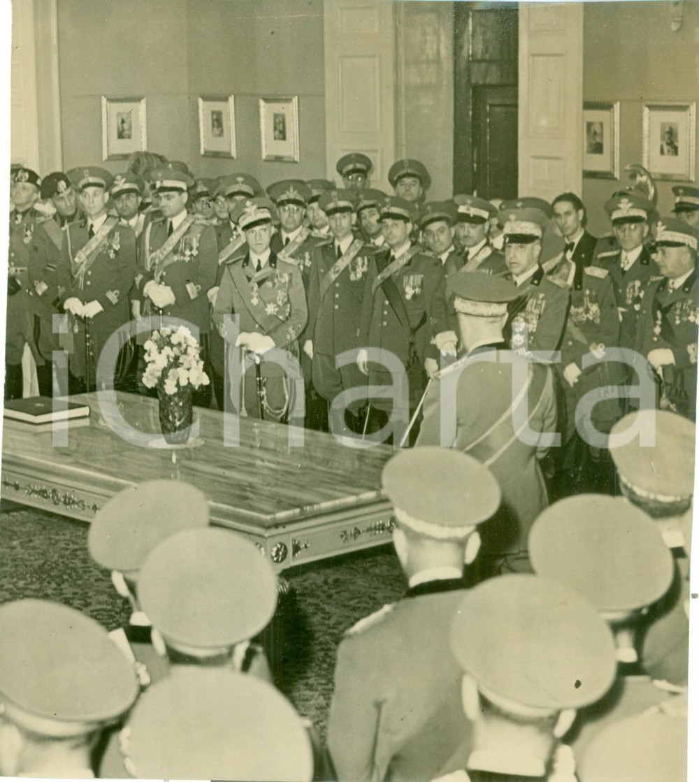 Fotografia d epoca originale 1938 MILANO Duca di BERGAMO comandante del Corpo d Armata Fotografia 1