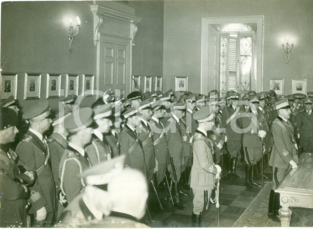 Fotografia d epoca originale 1935 ca MILANO Cambio della Guardia al Comando del Corpo d Armata Fotografia 1
