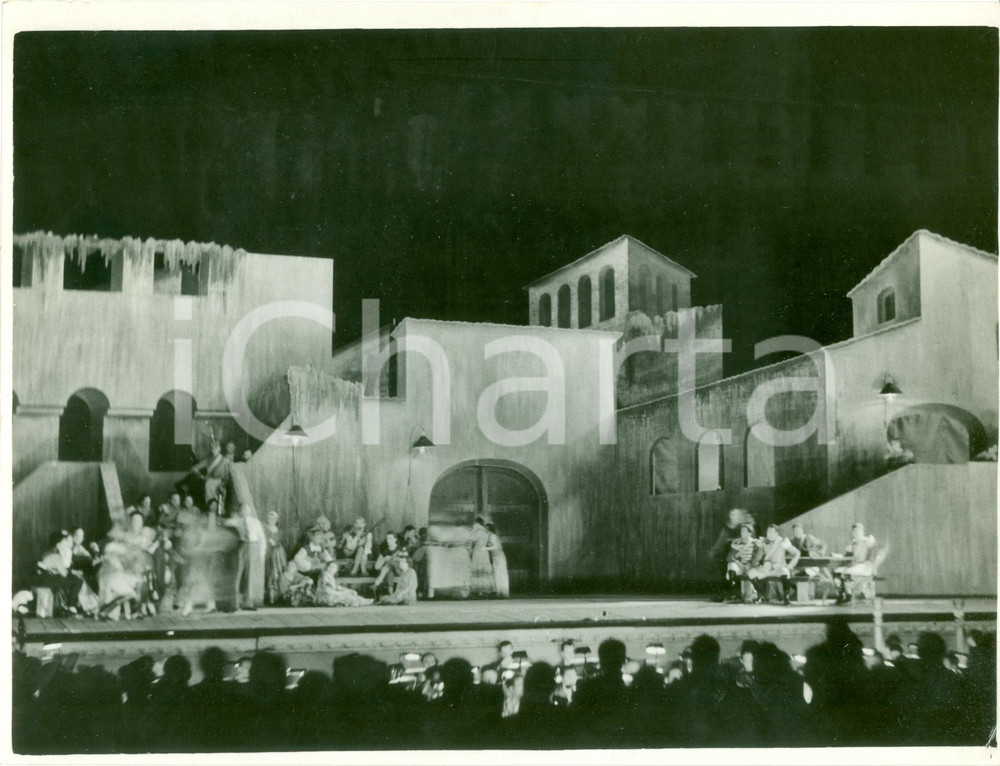 Fotografia d epoca originale 1937 MILANO Estate Musicale Teatro Prima della CARMEN Georges BIZET Fotografia 1