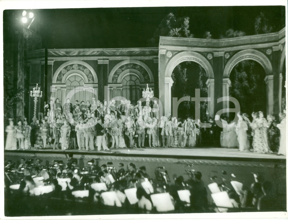 Fotografia d epoca originale 1937 MILANO Estate Musicale Teatro Prima del RIGOLETTO Giuseppe VERDI Fotografia 1
