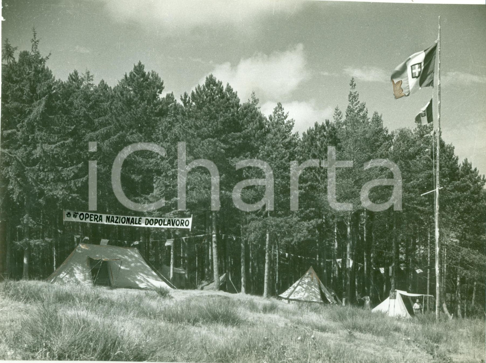 Fotografia d epoca originale 1936 CONSUMA FI Campo estivo OPERA NAZIONALE DOPOLAVORO Fotografia 1