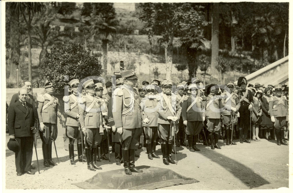 Fotografia d epoca originale 1931 ROMA AutoritÃ  al giuramento allievi del Collegio Militare Fotografia 1