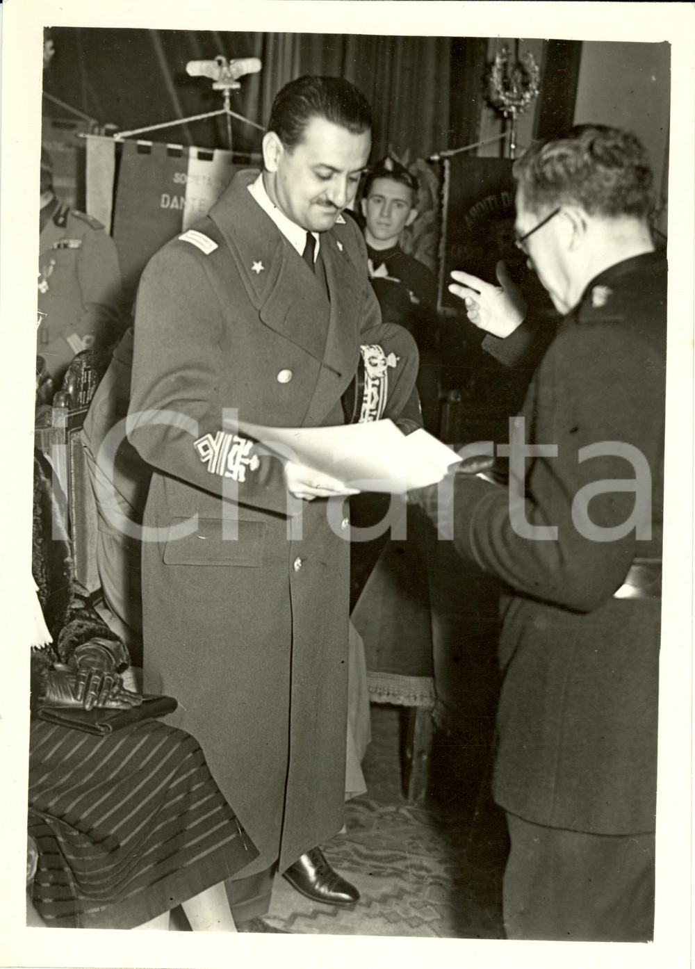 Fotografia d epoca originale 1938 MILANO Giornata SocietÃ  DANTE ALIGHIERI Distribuzione premi Fotografia 1