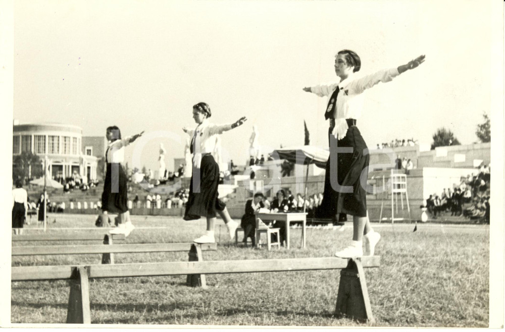 Fotografia d epoca originale 1936 ROMA Giovani Italiane Concorso ginnico Opera Balilla Fotografia 1