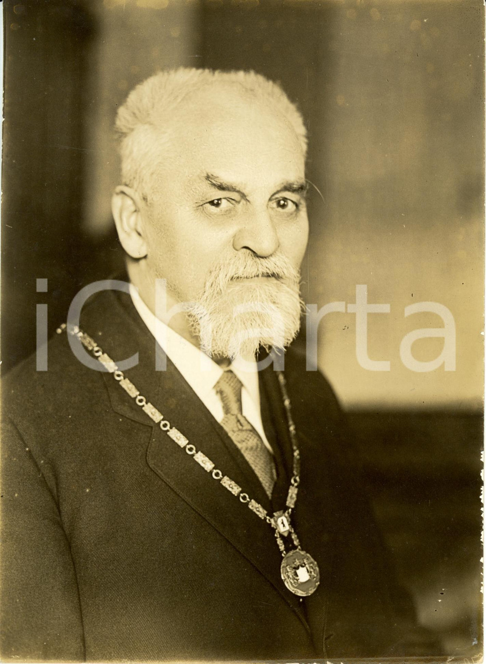 Fotografia d epoca originale 1930 ca BERLIN D Rudolf LAMPE Obermeister KÃ¼rschner Innung Photograph 1