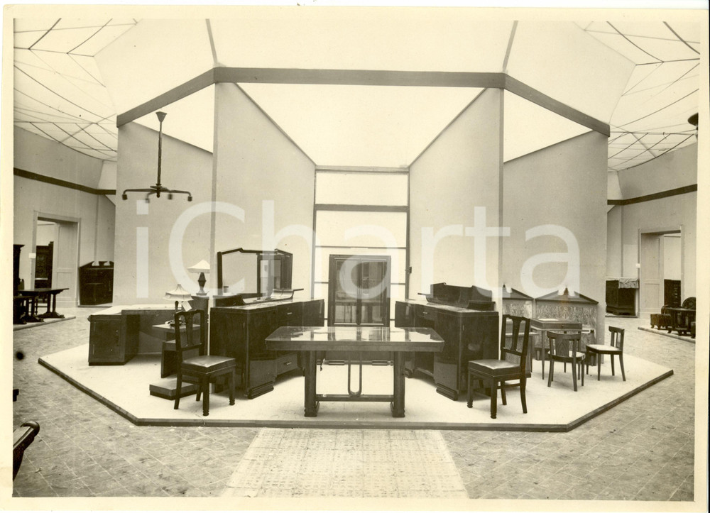 Fotografia d epoca originale 1932 FIRENZE Fiera Nazionale Artigianato  Mobilio in esposizione Fotografia 1