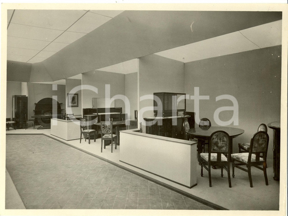 Fotografia d epoca originale 1932 FIRENZE Fiera Nazionale dell Artigianato  Sala del mobilio Fotografia 1