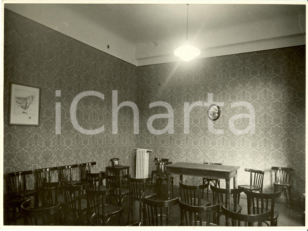 Fotografia d epoca originale 1937 MILANO Associazione cultura ITALOGERMANICA  Sala Conferenze Fotografia 1