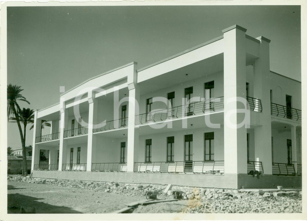 Fotografia d epoca originale 1932 BENGASI LIBIA Nuovo edificio tubercolosario Fotografia 1