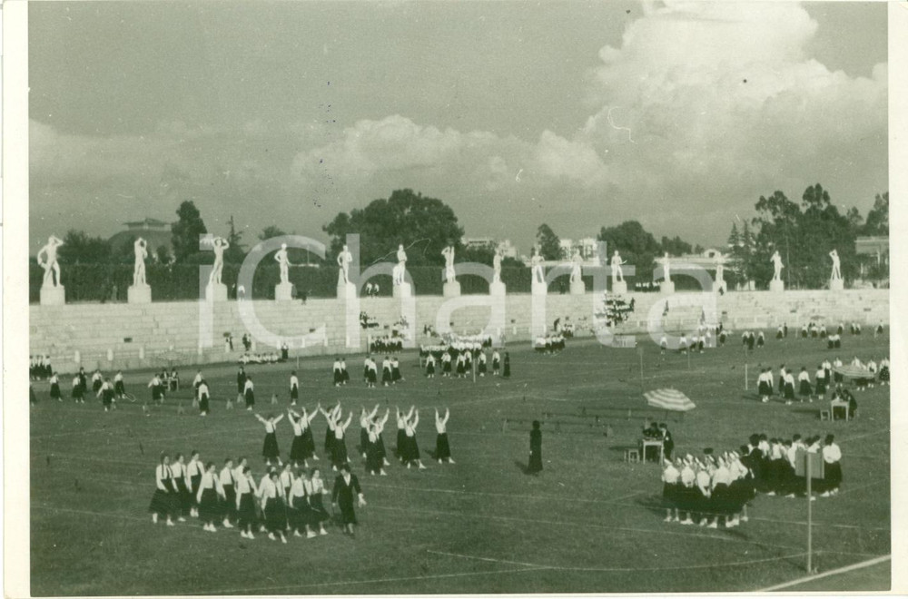 Fotografia d epoca originale 1936 ROMA Squadre Piccole Italiane Concorso OPERA BALILLA al Foro MUSSOLINI Foto 1