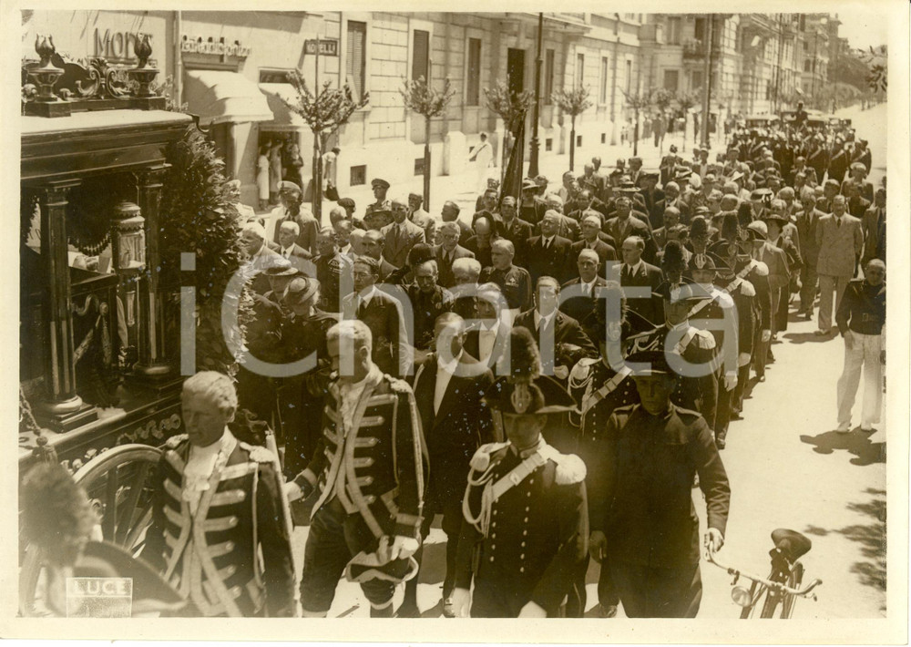 Fotografia d epoca originale 1938 ROMA Funerali di Carlo Alfonso NALLINO Accademico d Italia Fotografia 1