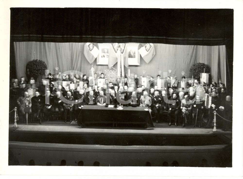 Fotografia d epoca originale 1935 ca MILANO Teatro MANZONI Premiazione per Battaglia del Grano Fotografia 1