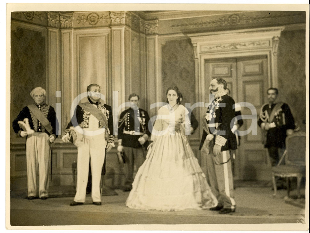 Fotografia d epoca originale 1937 MILANO TEATRO LIRICO Inaugurazione anno comico   Villafranca  di FORZANI 1