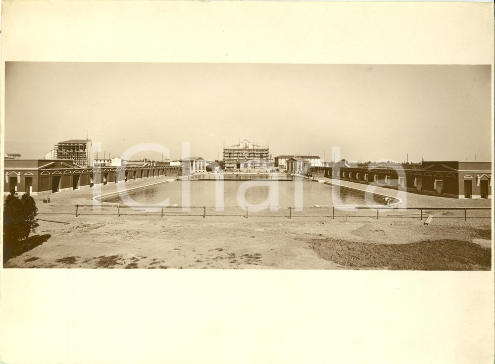 Fotografia d epoca originale 1930 ca MILANO Via PONZIO La nuova piscina intitolata a GUIDO ROMANO Fotografia 1