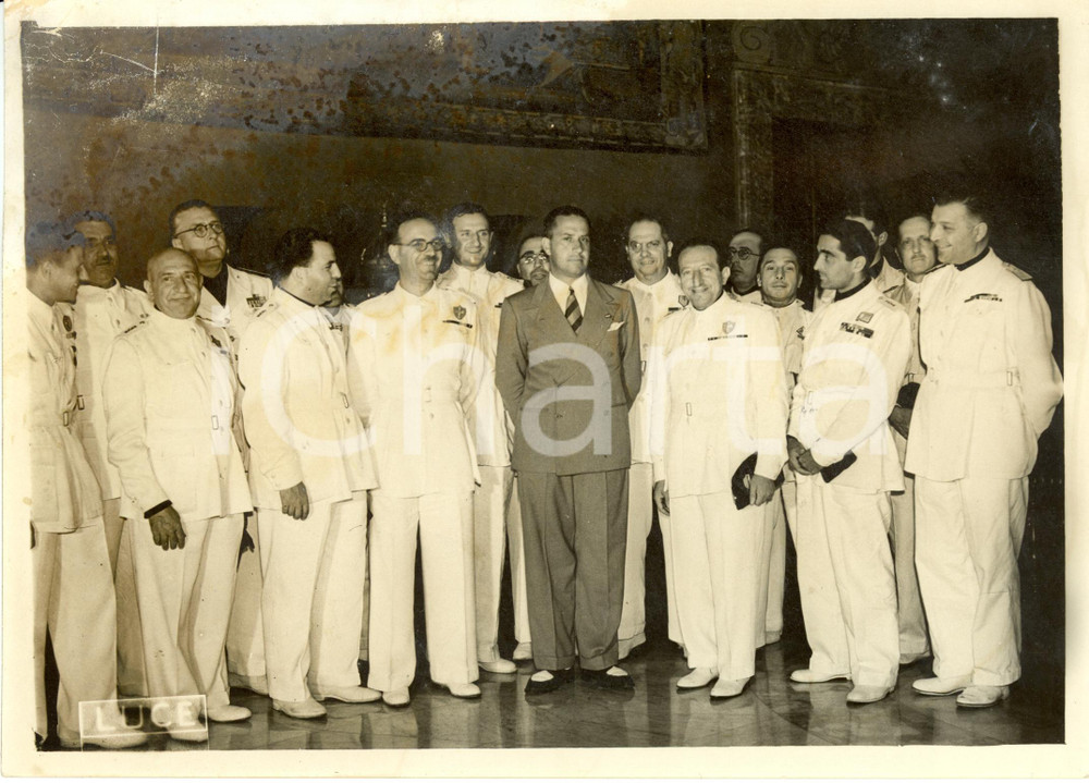 Fotografia d epoca originale 1938 ROMA Galeazzo CIANO riceve Giacomo PAULUCCI di CALBOLI Foto DANNEGGIATA 1