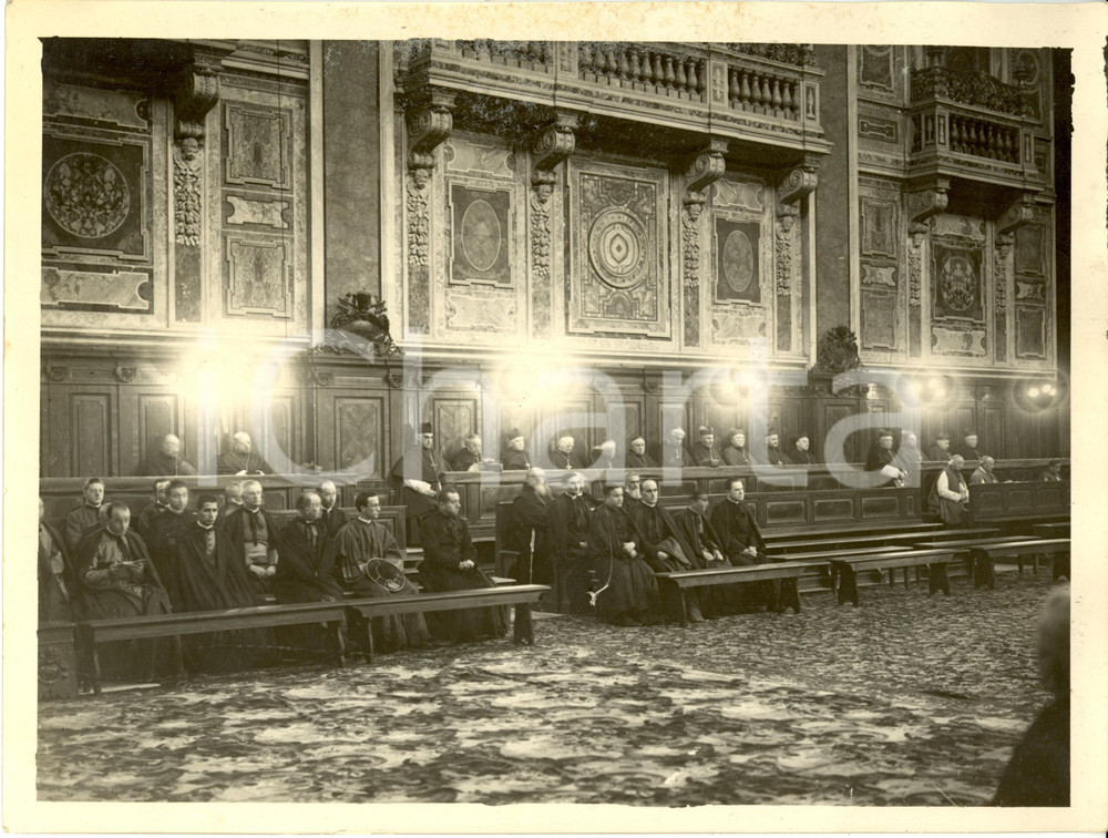 Fotografia d epoca originale 1929 ROMA Sacro Collegio Cardinalizio TEDEUM Giubileo Pio XI Fotografia 1