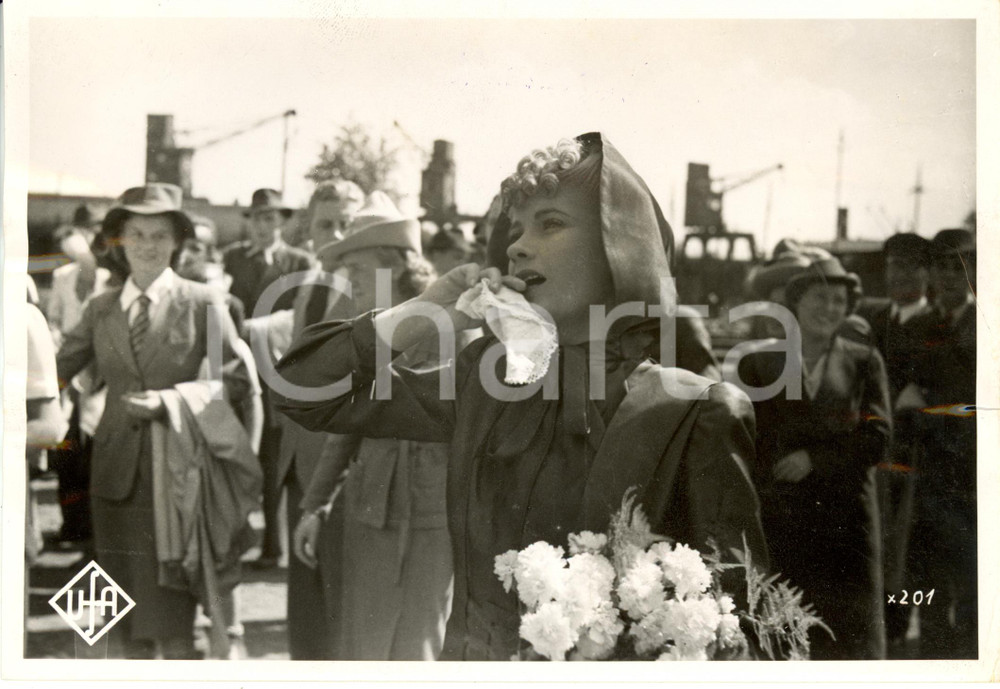 Fotografia d epoca originale 1940 CINEMA TEDESCO Gisela UHLEN Zwischen Hamburg und Haiti Foto di scena UFA 1