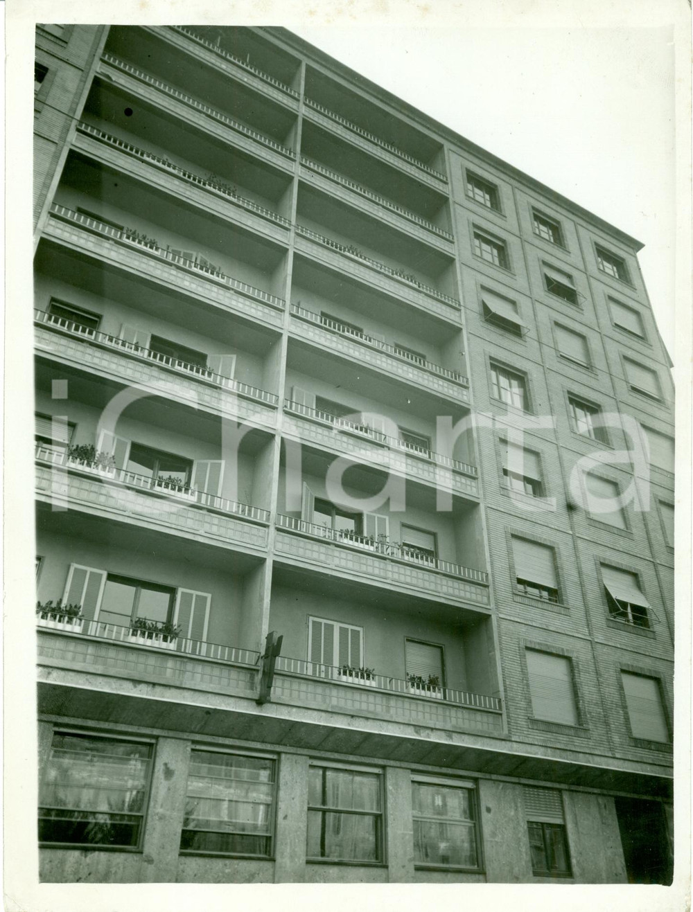 Fotografia d epoca originale 1936 MILANO Nuova Casa dei Giornalisti in Via Sandro SANDRI Fotografia 1